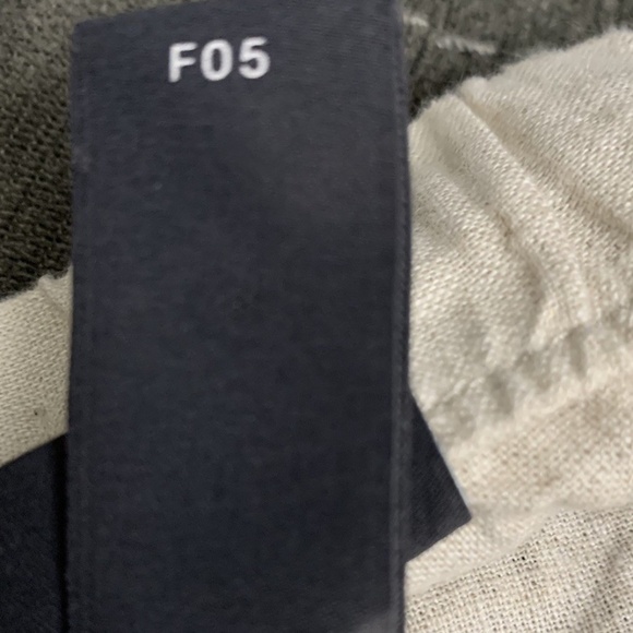 H&M Pants Women's L Tan Linen Pull On Beach Pockets Adjustable String Cropped. - Picture 10 of 14